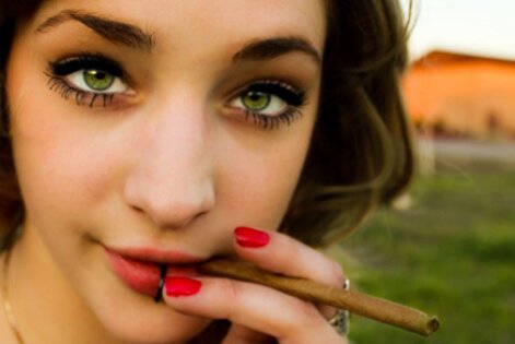Blunted stoner girl